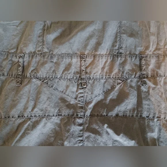 Vintage y2k olive green cargo mini dress - Picture 6 of 10